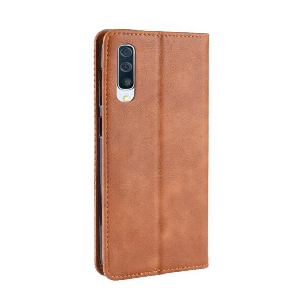 Θήκη Samsung Galaxy A50 / A30s Βιβλίο Καφέ Magnetic Buckle Retro Texture Horizontal Flip Case Brown