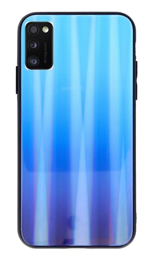 Forcell Samsung Galaxy A41 Aurora Glass Θήκη Σκληρή - Blue