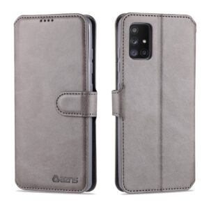 Θήκη Samsung Galaxy A51 4G Βιβλίο Γκρι AZNS Calf Texture Horizontal Flip Case Grey