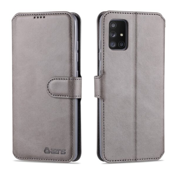Θήκη Samsung Galaxy A51 4G Βιβλίο Γκρι AZNS Calf Texture Horizontal Flip Case Grey