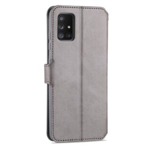Θήκη Samsung Galaxy A51 4G Βιβλίο Γκρι AZNS Calf Texture Horizontal Flip Case Grey