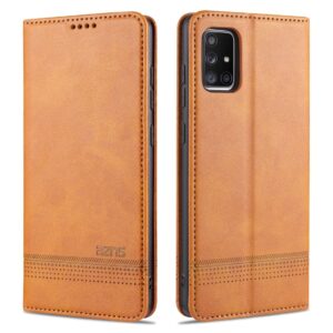 Θήκη Samsung Galaxy A51 4G Βιβλίο Καφέ AZNS Magnetic Calf Texture Horizontal Flip Case Brown