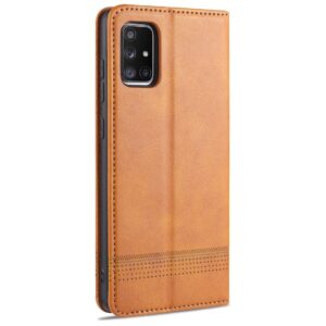 Θήκη Samsung Galaxy A51 4G Βιβλίο Καφέ AZNS Magnetic Calf Texture Horizontal Flip Case Brown