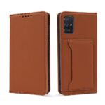 Θήκη Samsung Galaxy A51 4G Βιβλίο Καφέ Strong Magnetism Liquid Feel Horizontal Flip Case with Holder & Card Slots & Wallet Br