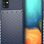 Θήκη Samsung Galaxy A51 4G Σιλικόνης Μπλε Thunderbolt Shockproof TPU Soft Case Blue