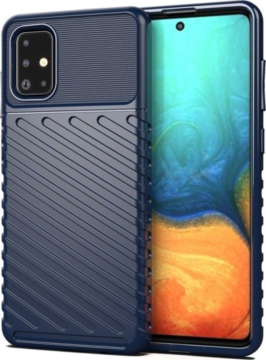 Θήκη Samsung Galaxy A51 4G Σιλικόνης Μπλε Thunderbolt Shockproof TPU Soft Case Blue Θήκη Samsung Galaxy A51 4G Σιλικόνης Μπλε Thunderbolt Shockproof TPU Soft Case Blue