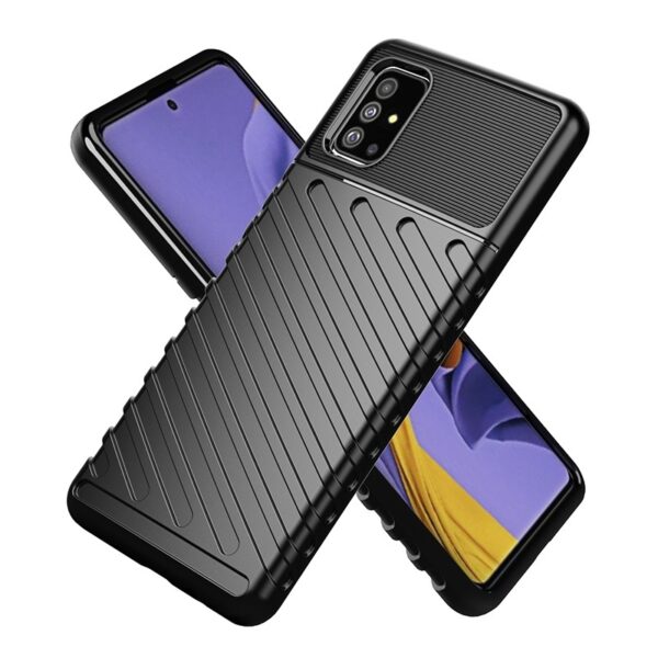Samsung Galaxy A51 4G Θήκη Σιλικόνης Μαύρη Thunderbolt Shockproof TPU Soft Case Black Samsung Galaxy A51 4G Θήκη Σιλικόνης Μαύρη Thunderbolt Shockproof TPU Soft Case Black