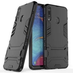 Σκληρή Θήκη Samsung Galaxy A20s Μαύρη PC + TPU Shockproof Protective Case with Holder Black