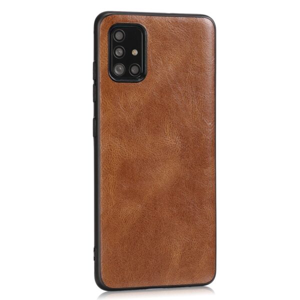 Θήκη Samsung Galaxy A51 4G Καφέ Crazy Horse Textured Calfskin PU+PC+TPU Case Brown