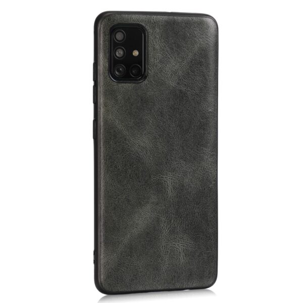 Θήκη Samsung Galaxy A51 4G Σκούρο Πράσινη Crazy Horse Textured Calfskin PU+PC+TPU Case Dark Green