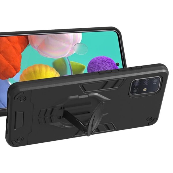Θήκη Samsung Galaxy A50 / A30s Μαύρη Με Σταντ 2 in 1 Armor Knight Series PC + TPU Protective Case with Invisible Holder Black