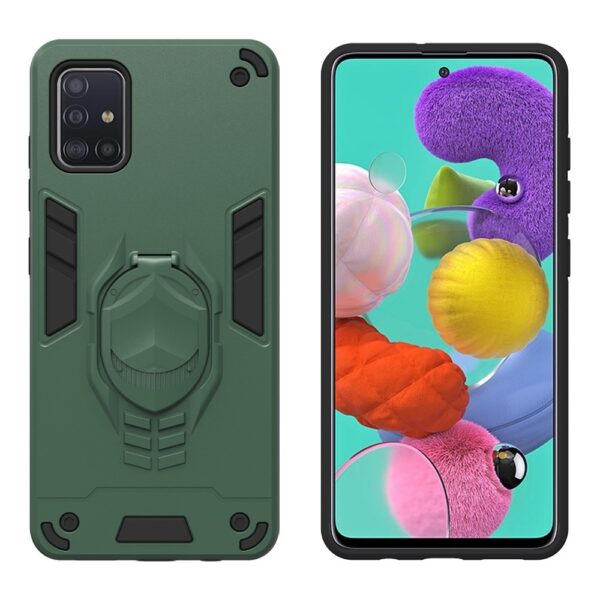 Θήκη Samsung Galaxy A50 / A30s Πράσινη Με Σταντ 2 in 1 Armor Knight Series PC + TPU Protective Case with Invisible Holder Green