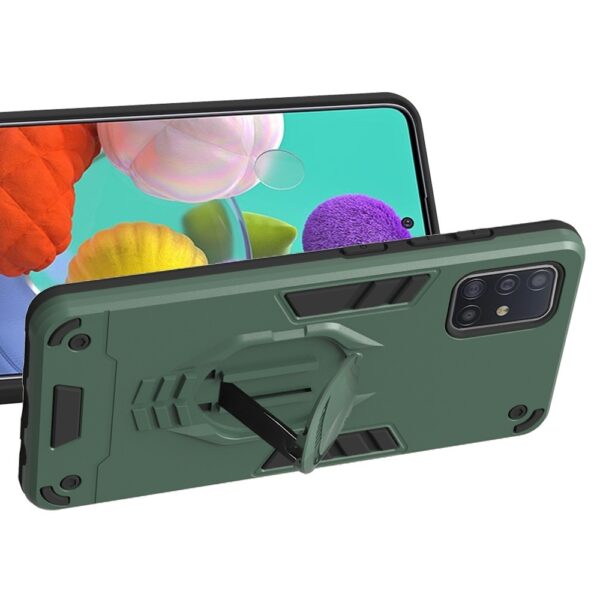 Θήκη Samsung Galaxy A50 / A30s Πράσινη Με Σταντ 2 in 1 Armor Knight Series PC + TPU Protective Case with Invisible Holder Green