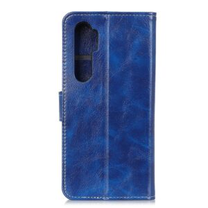 Θήκη Xiaomi Mi Note 10 Lite Βιβλίο Μπλε Retro Crazy Horse Texture Horizontal Flip Case Blue
