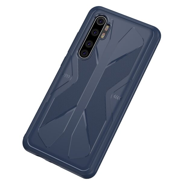 Θήκη Xiaomi Mi Note 10 Lite Σιλικόνης Μπλε Butterfly Shadow Shockproof Rubber TPU Protective Case Blue