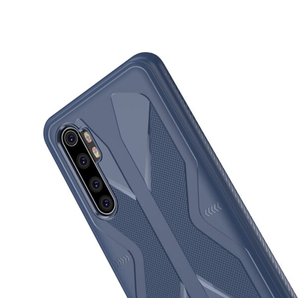 Θήκη Xiaomi Mi Note 10 Lite Σιλικόνης Μπλε Butterfly Shadow Shockproof Rubber TPU Protective Case Blue