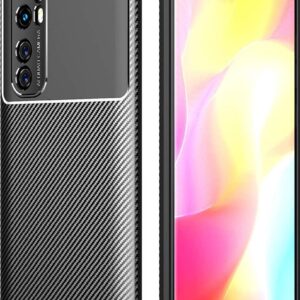 Θήκη Xiaomi Mi Note 10 Lite Σιλικόνης Μαύρη Carbon Fiber Texture Shockproof TPU Case Black