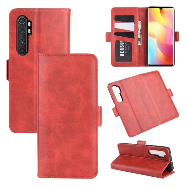 Θήκη Xiaomi Mi Note 10 Lite Βιβλίο Κόκκινο Dual-side Magnetic Buckle Horizontal Flip Case Red
