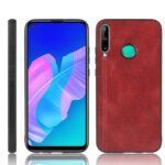 Θήκη Huawei P40 Lite E Κόκκινη Shockproof Sewing Cow Pattern Skin PC + PU + TPU Case Red