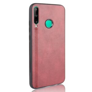 Θήκη Huawei P40 Lite E Κόκκινη Shockproof Sewing Cow Pattern Skin PC + PU + TPU Case Red