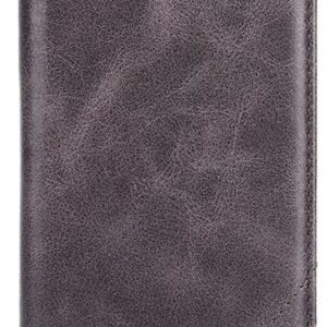 Tel1 Huawei P Smart 2021 Non-Magnetic Retro Θήκη Βιβλίο - Grey