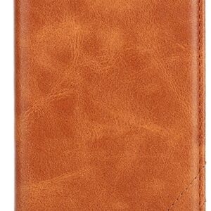 Tel1 Huawei P Smart 2021 Non-Magnetic Retro Θήκη Βιβλίο - Brown