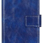Tel1 Huawei P Smart 2021 Retro Crazy Horse Θήκη Βιβλίο - Blue
