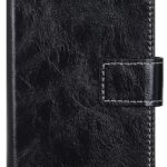 Tel1 Huawei P Smart 2021 Retro Crazy Horse Θήκη Βιβλίο - Black