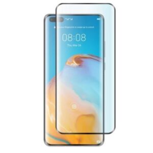 Huawei P40 Pro Προστατευτικό Τζαμάκι Μαύρο Full Glue 5D Full Screen Tempered Glass Black