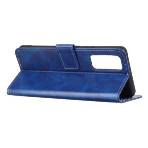 Θήκη Huawei P Smart 2021 Βιβλίο Μπλε Retro Crazy Horse Texture Horizontal Flip Case Blue