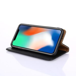 Θήκη Huawei P Smart 2021 Βιβλίο Μαύρο Non-Magnetic Retro Texture Horizontal Flip Case Black