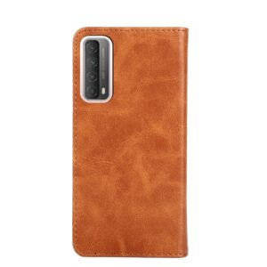 Θήκη Huawei P Smart 2021 Βιβλίο Καφέ Non-Magnetic Retro Texture Horizontal Flip Case Brown