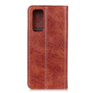 Θήκη Huawei P Smart 2021 Βιβλίο Καφέ Magnetic Crazy Horse Texture Horizontal Flip Case with Holder & Card Slots & Wallet Brown