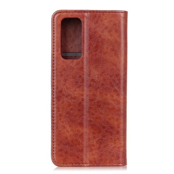 Θήκη Huawei P Smart 2021 Βιβλίο Καφέ Magnetic Crazy Horse Texture Horizontal Flip Case with Holder & Card Slots & Wallet Brown