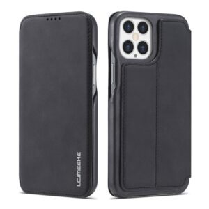 Θήκη iPhone 12 Pro Max Βιβλίο Μαύρο LC.IMEEKE Hon Ancient Series Horizontal Flip Case Black