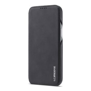 Θήκη iPhone 12 Pro Max Βιβλίο Μαύρο LC.IMEEKE Hon Ancient Series Horizontal Flip Case Black