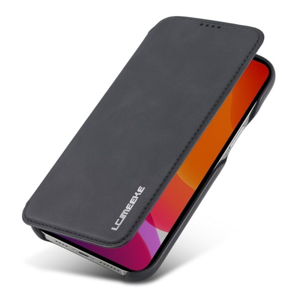 Θήκη iPhone 12 Pro Max Βιβλίο Μαύρο LC.IMEEKE Hon Ancient Series Horizontal Flip Case Black