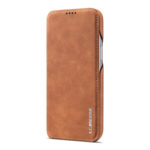 Θήκη iPhone 12 Pro Max Βιβλίο Καφέ LC.IMEEKE Hon Ancient Series Horizontal Flip Case Brown
