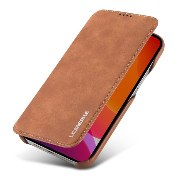Θήκη iPhone 12 Pro Max Βιβλίο Καφέ LC.IMEEKE Hon Ancient Series Horizontal Flip Case Brown