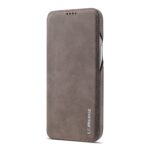 Θήκη iPhone 12 / 12 Pro Βιβλίο Σκούρο Καφέ LC.IMEEKE Hon Ancient Series Horizontal Flip Case Dark Brown