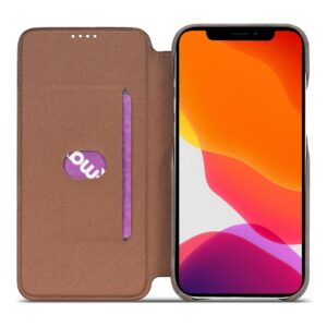 Θήκη iPhone 12 / 12 Pro Βιβλίο Σκούρο Καφέ LC.IMEEKE Hon Ancient Series Horizontal Flip Case Dark Brown