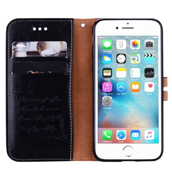 Θήκη iPhone 6 Plus / 6s Plus Βιβλίο Μαύρο Business Style Leather Book Case Black