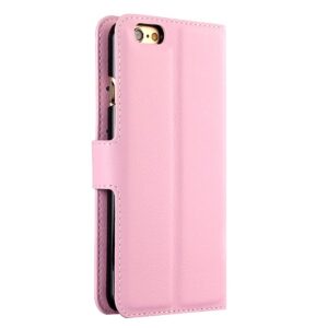 Θήκη iPhone 6 Plus / 6s Plus Βιβλίο Ροζ Litchi Texture Horizontal Flip Case Pink