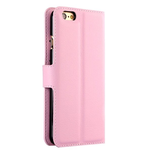 Θήκη iPhone 6 Plus / 6s Plus Βιβλίο Ροζ Litchi Texture Horizontal Flip Case Pink