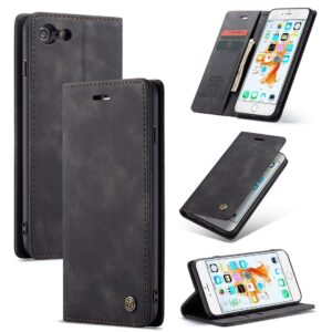 Θήκη iPhone 6 Plus / 6s Plus Βιβλίο Μαύρο CaseMe-013 Multifunctional Retro Frosted Horizontal Flip Case Black