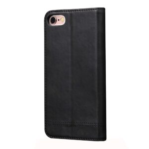 Θήκη iPhone 6 Plus / 6s Plus Βιβλίο Μαύρο Retro Crazy Horse Texture Magnetic Adsorption Horizontal Flip Case Black