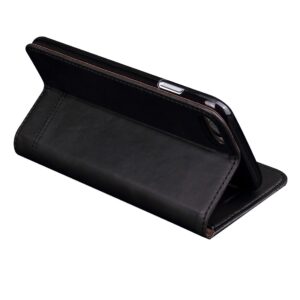 Θήκη iPhone 6 Plus / 6s Plus Βιβλίο Μαύρο Retro Crazy Horse Texture Magnetic Adsorption Horizontal Flip Case Black