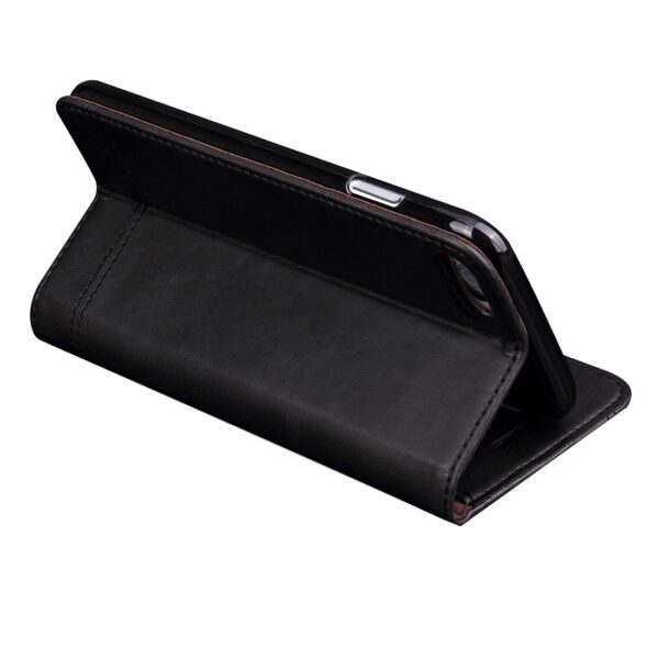 Θήκη iPhone 6 Plus / 6s Plus Βιβλίο Μαύρο Retro Crazy Horse Texture Magnetic Adsorption Horizontal Flip Case Black