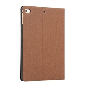 Θήκη iPad Mini 2019 & Mini 4 Καφέ Cloth Texture TPU Horizontal Flip Case with Holder Brown