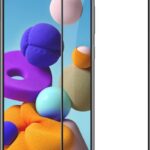 Samsung Galaxy A21s Προστατευτικό Τζαμάκι Μαύρο Full Glue 5D Full Screen Tempered Glass Black